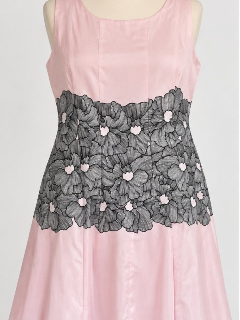 Julian Taylor New York 24W Pink Floral Fit & Flare Dress NWT